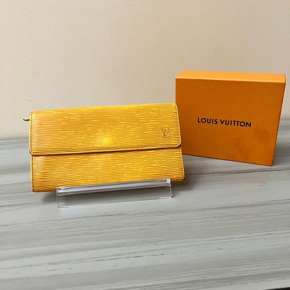 Stunning Sunset Orange and Yellow Louis Vuitton Wallet